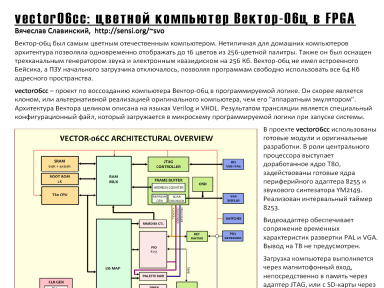 Скриншот: Проспект проекта vector06cc